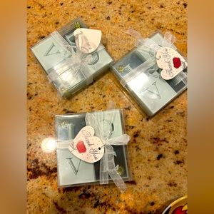 3 sets of 4 Love coasters